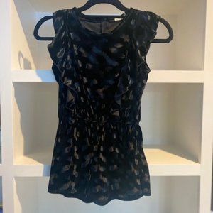 Pinc Premium Girls Blue/Black Super Soft Sleeveless Romper L Youth